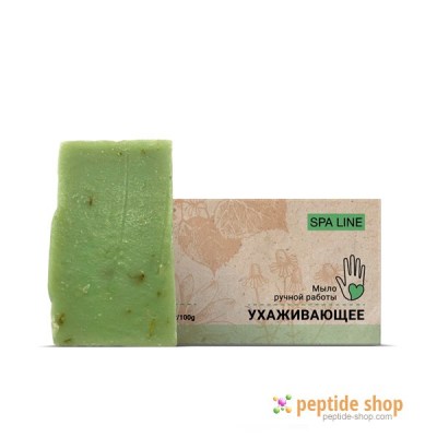 SPA LINE peptide caring handmade soap.